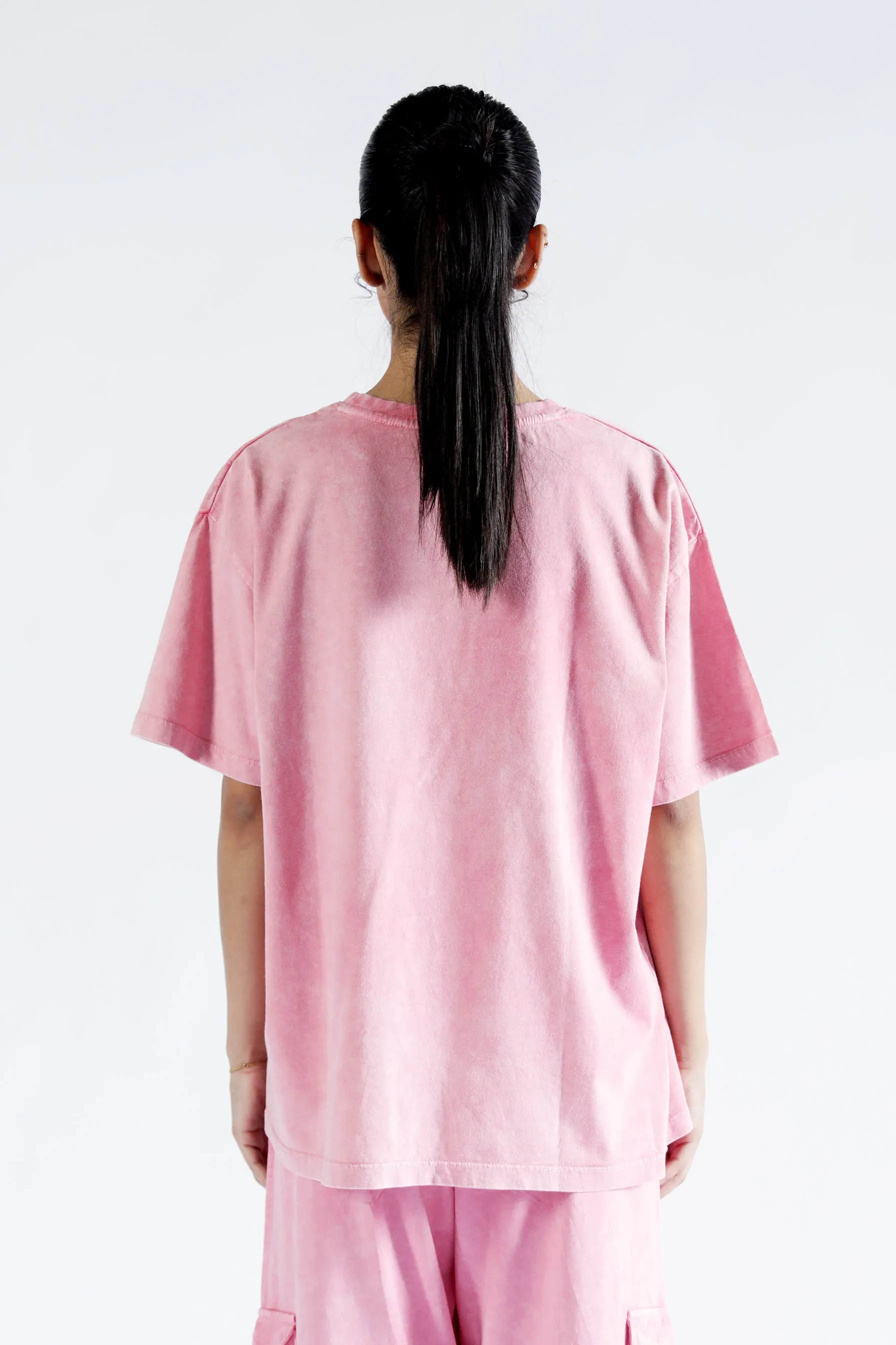 ACID WASHED OVERSIZED TEE Loose Fit Comfortable Wear