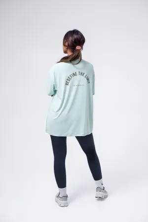 Mint Green Active Oversized Tee Business Attire