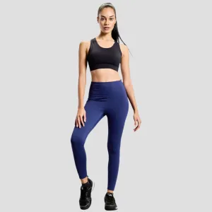 Everyday Comfort Wear Neutral Tone Limitless Womens Leggings - Navy