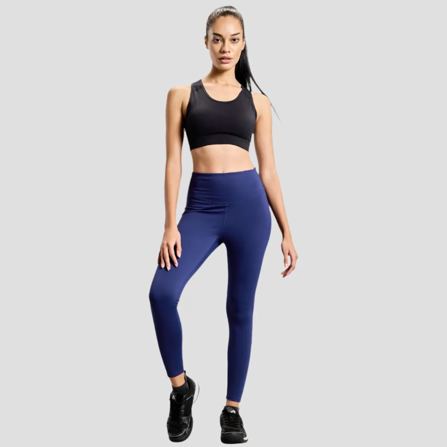 Everyday Comfort Wear Neutral Tone Limitless Womens Leggings - Navy