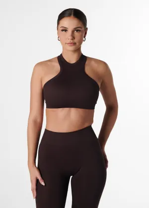 SILHOUETTE CROP - ESPRESSO Comfortable Structure