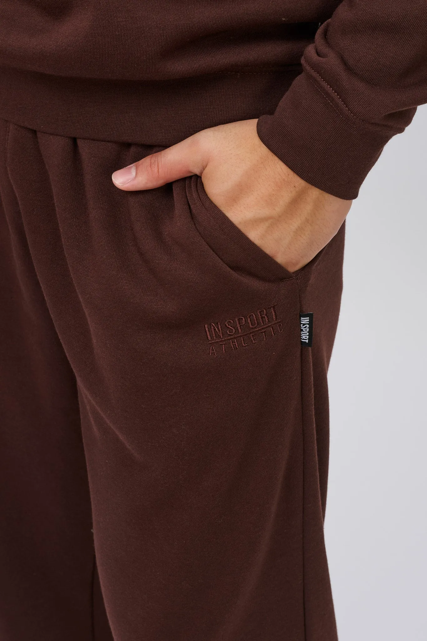 Tailored Silhouette Insport Unisex Alaska Chocolate Elastic Leg Trackpants
