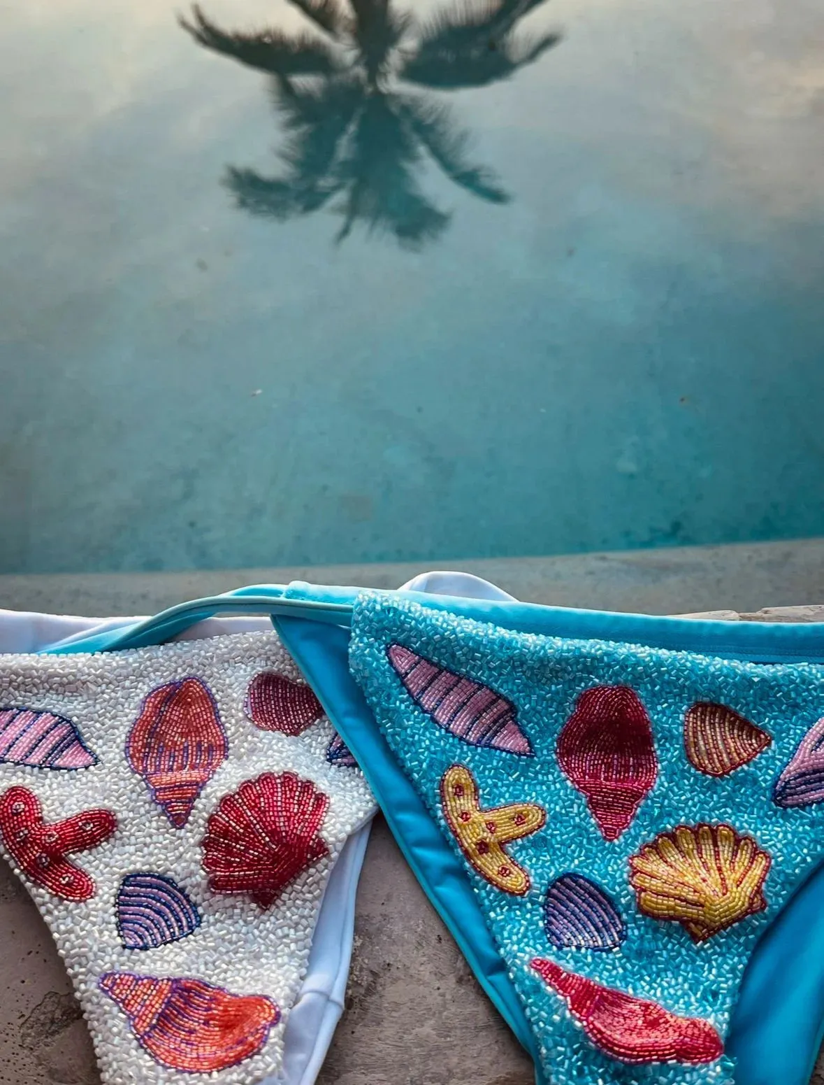 Shell Beaded Bikini Top Bacterial Growth Prevention