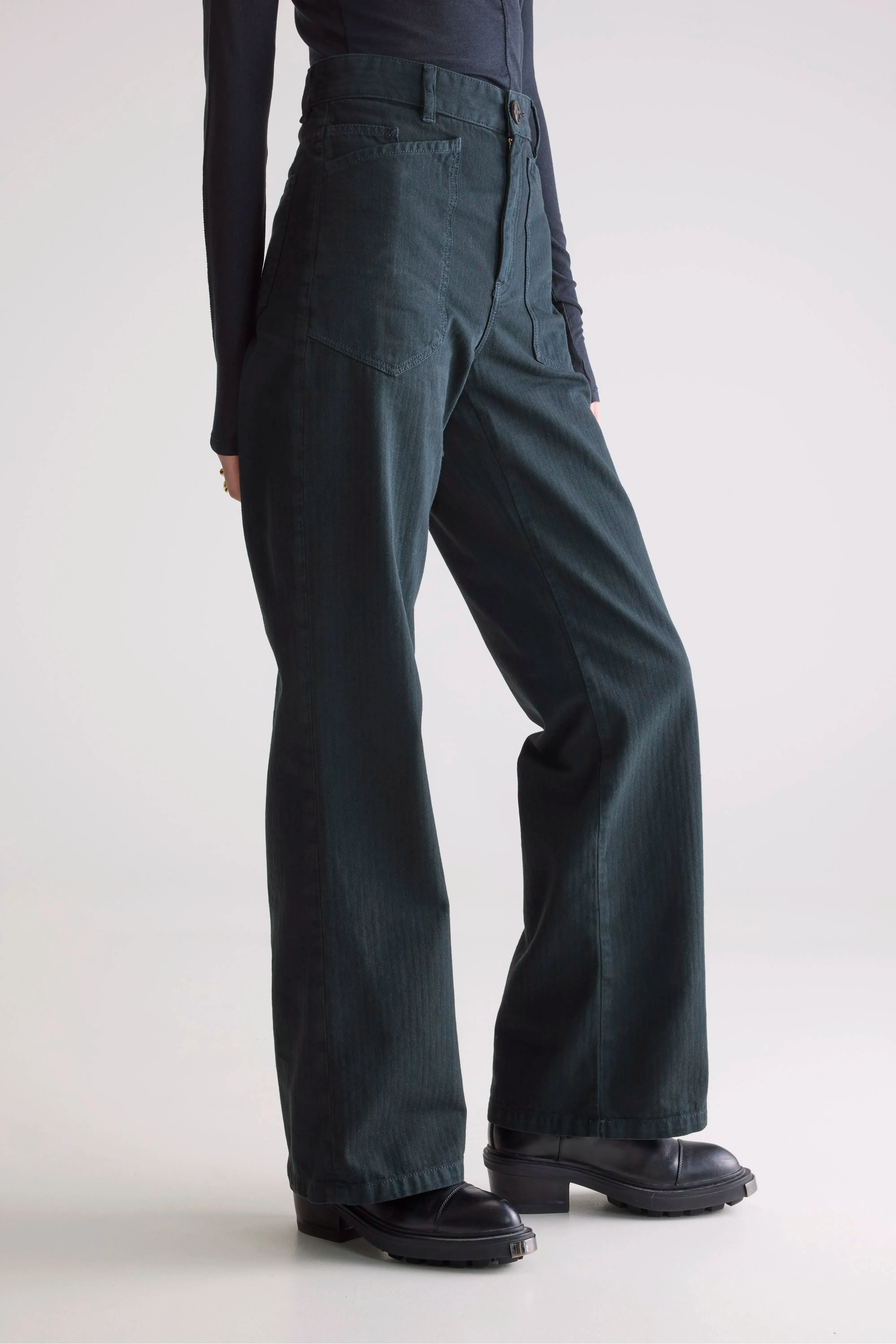 Parko regular trousers (252 / W / JET SET) Dressy look Anti Snag Fabric