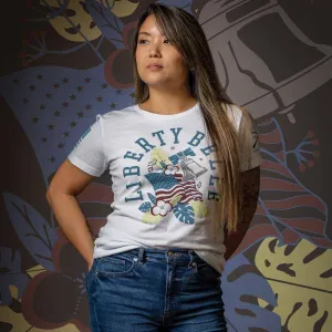Quality Comfort Women's Liberty Belle Slim Fit T-Shirt - White