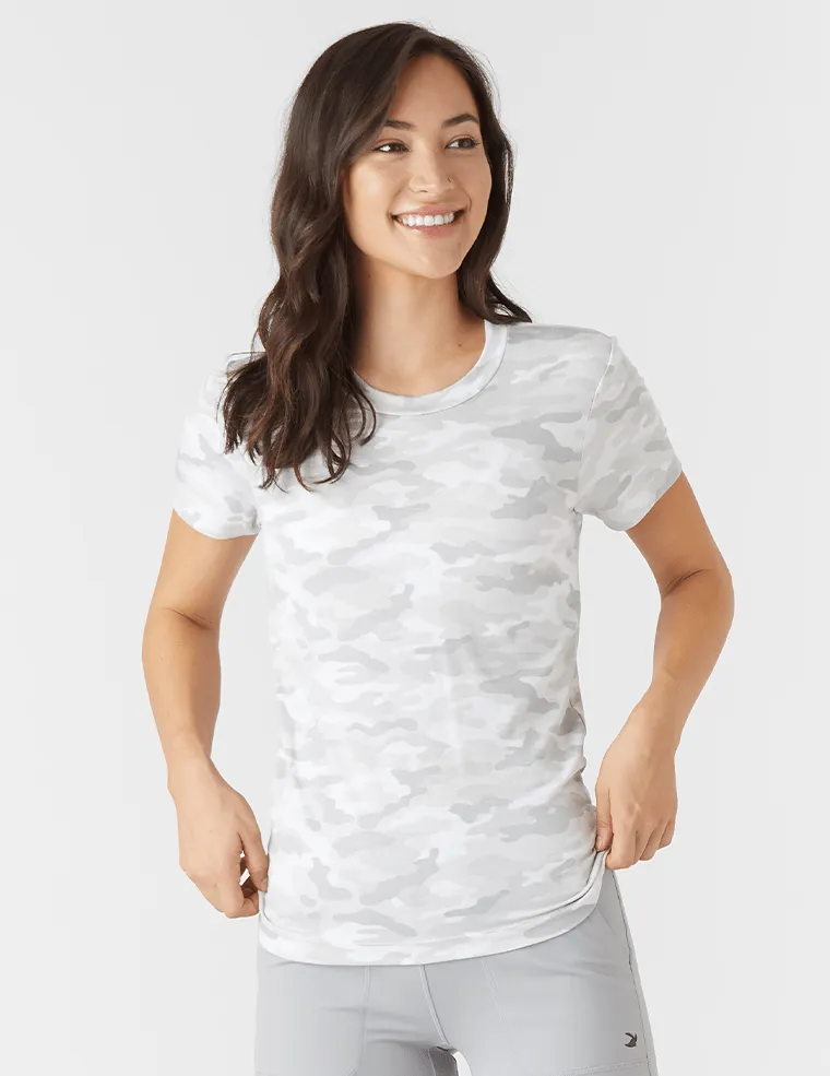 Minimalist Wear Active Trend Glyder Simplicity Tee - White Camo