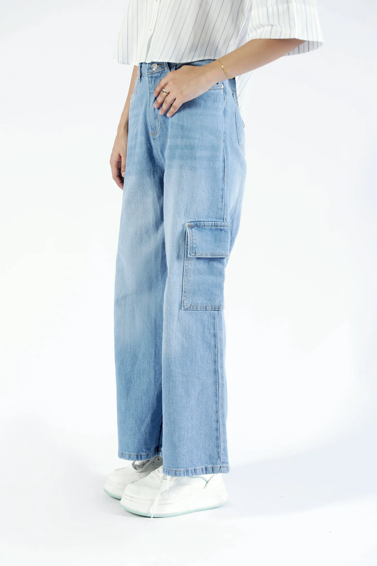 Sweat Wicking Lining ripstop fabric BASIC CARPENTER DENIM