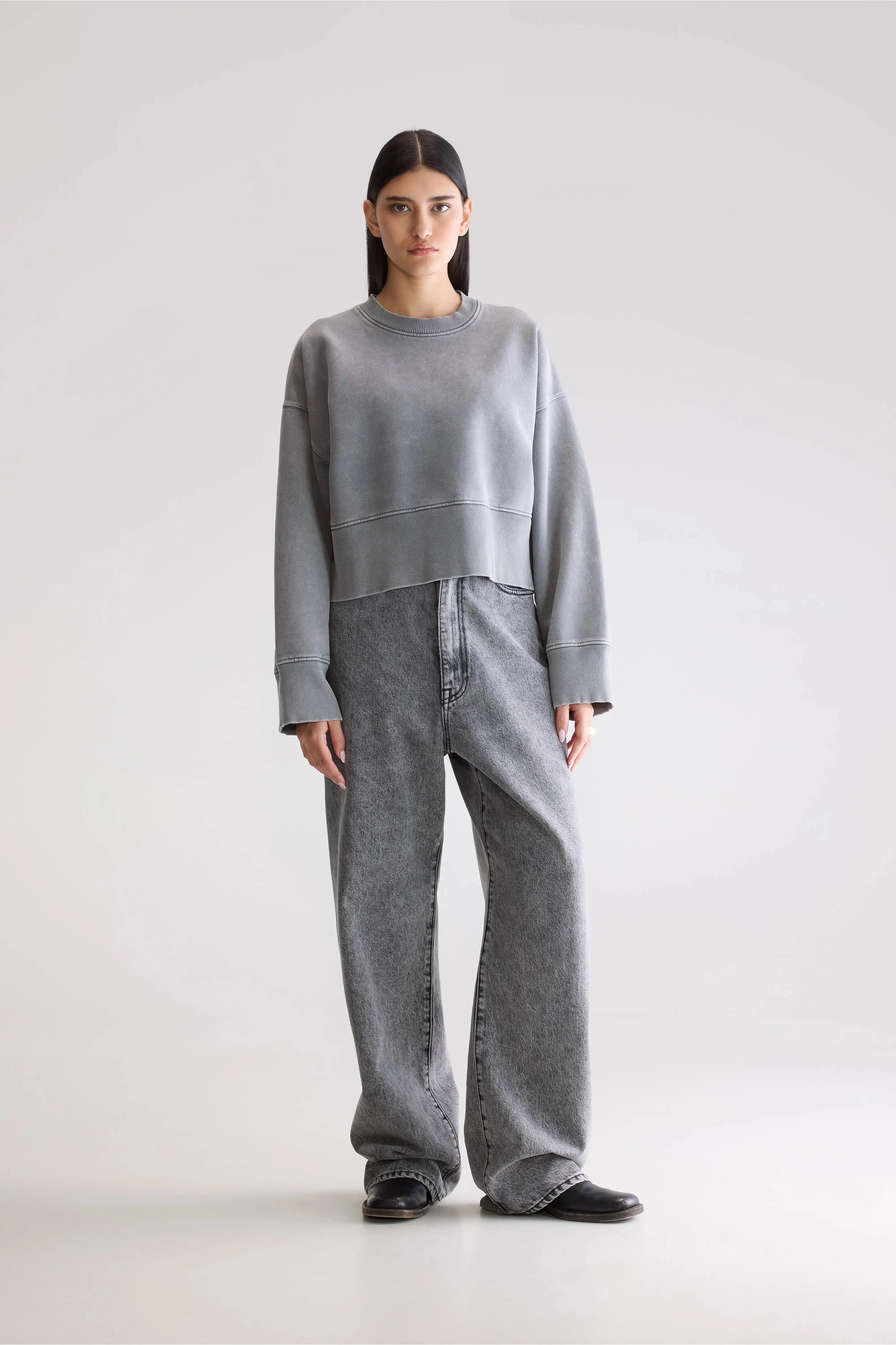 Slenni crewneck sweatshirt (252 / W / IRON) Tweed