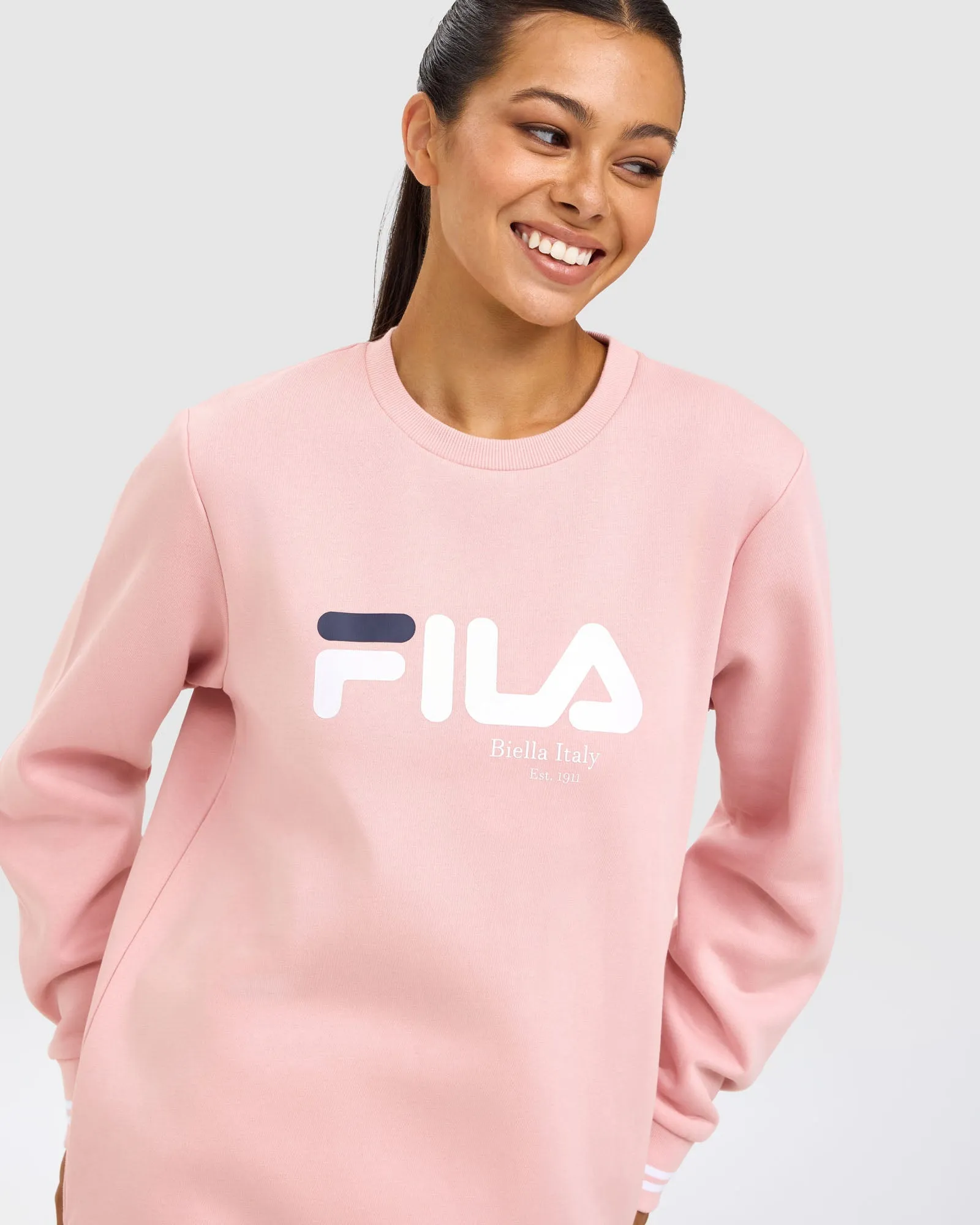 Fila Unisex Florence Pink Sweatshirt anti static Winter Layers