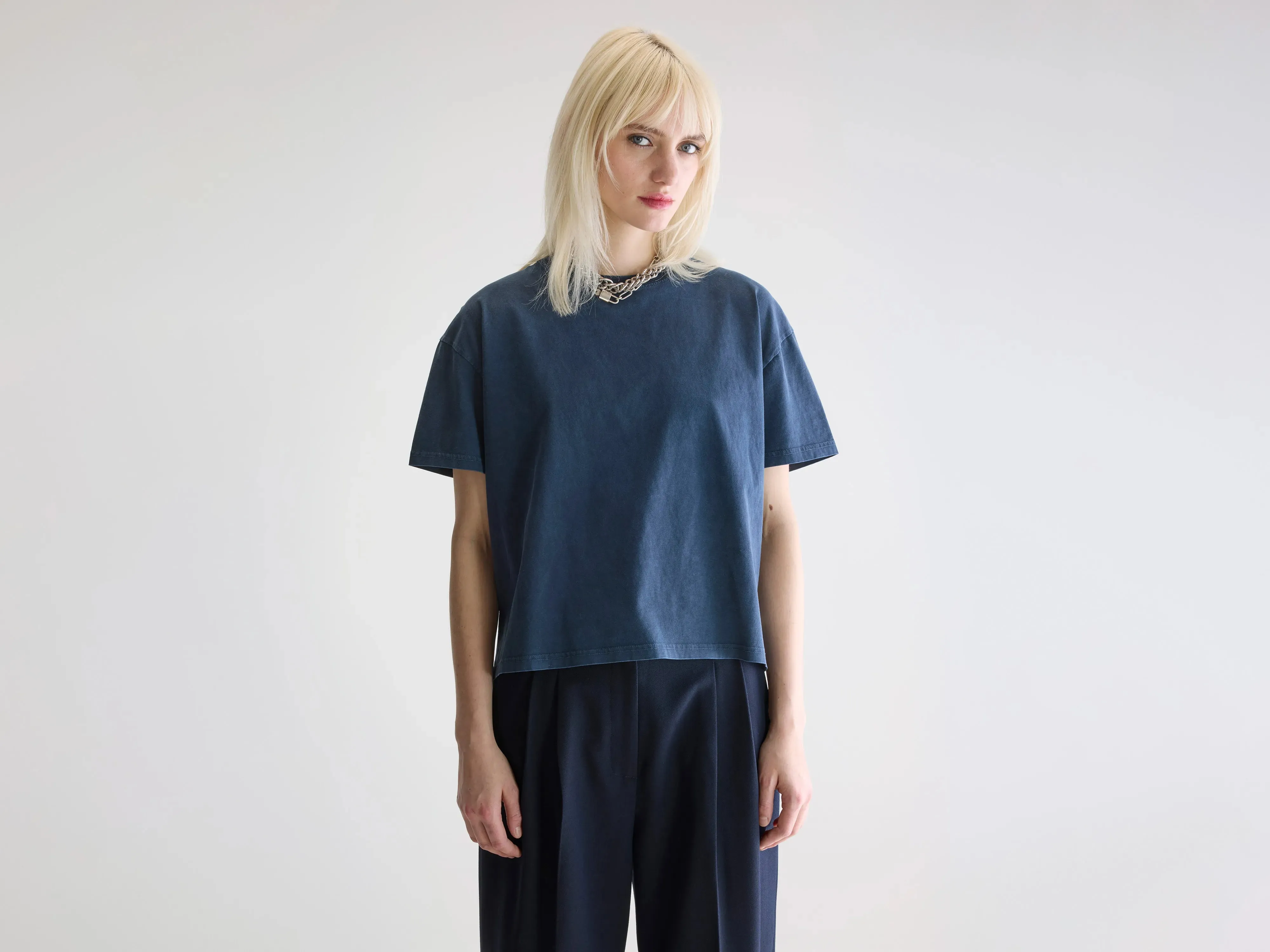 Relaxed fit style Cozy and Comfortable Felio short-sleeve t-shirt (252 / W / PARKER)
