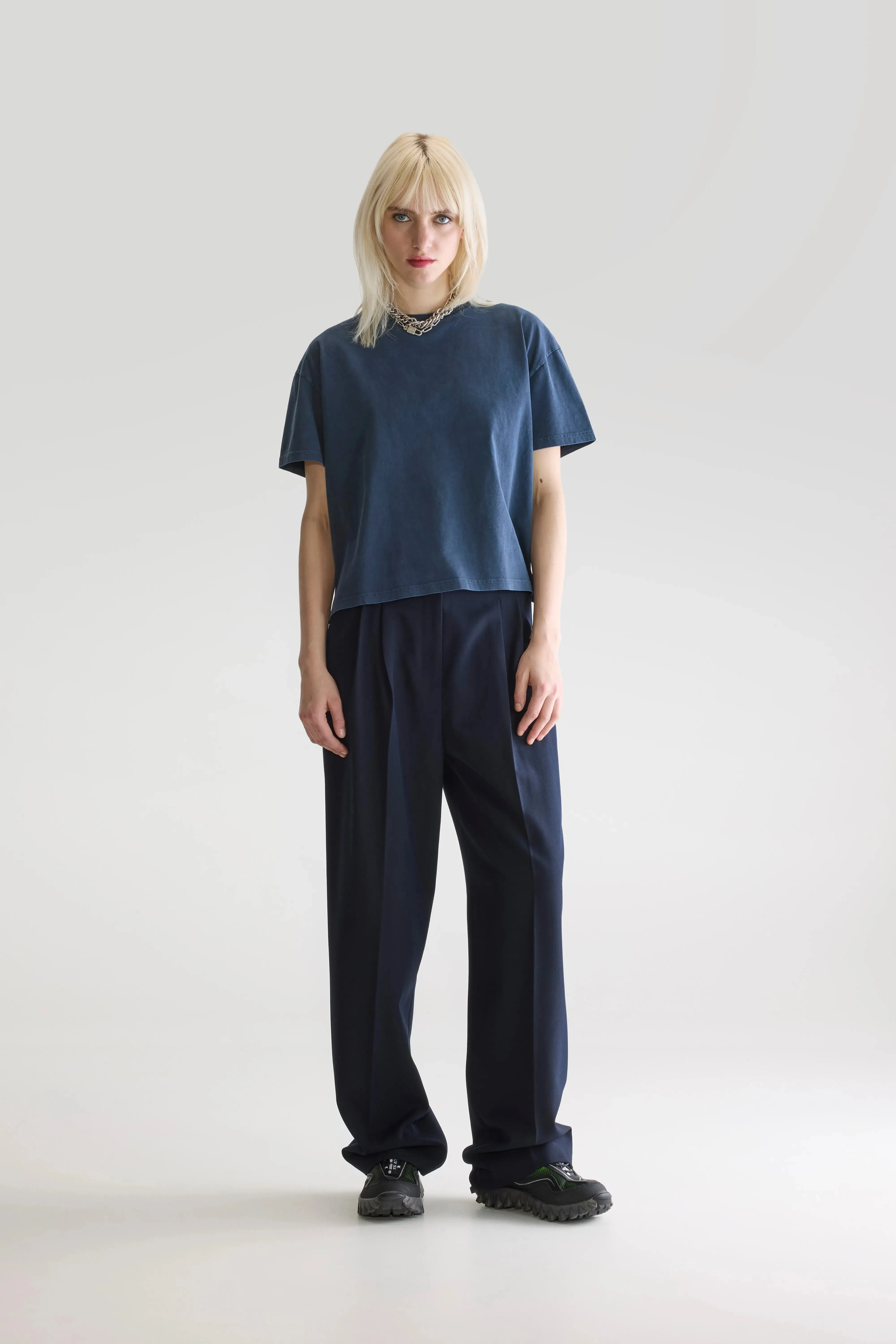 Felio short-sleeve t-shirt (252 / W / PARKER) Washable Seasonal Layer