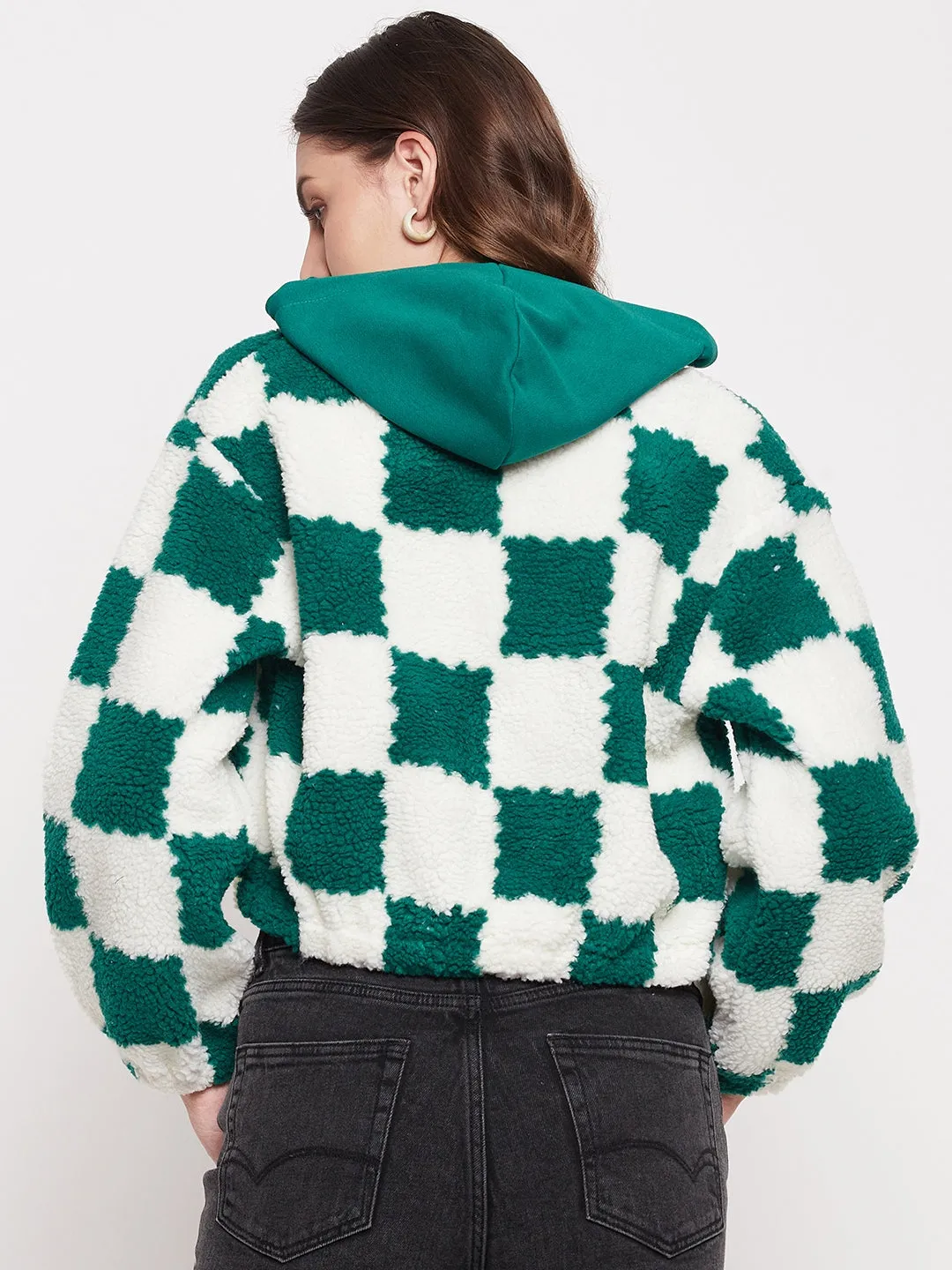 Madame Colour Blocked Bottle Green Sweatshirt product party readiness Unisex Apparel