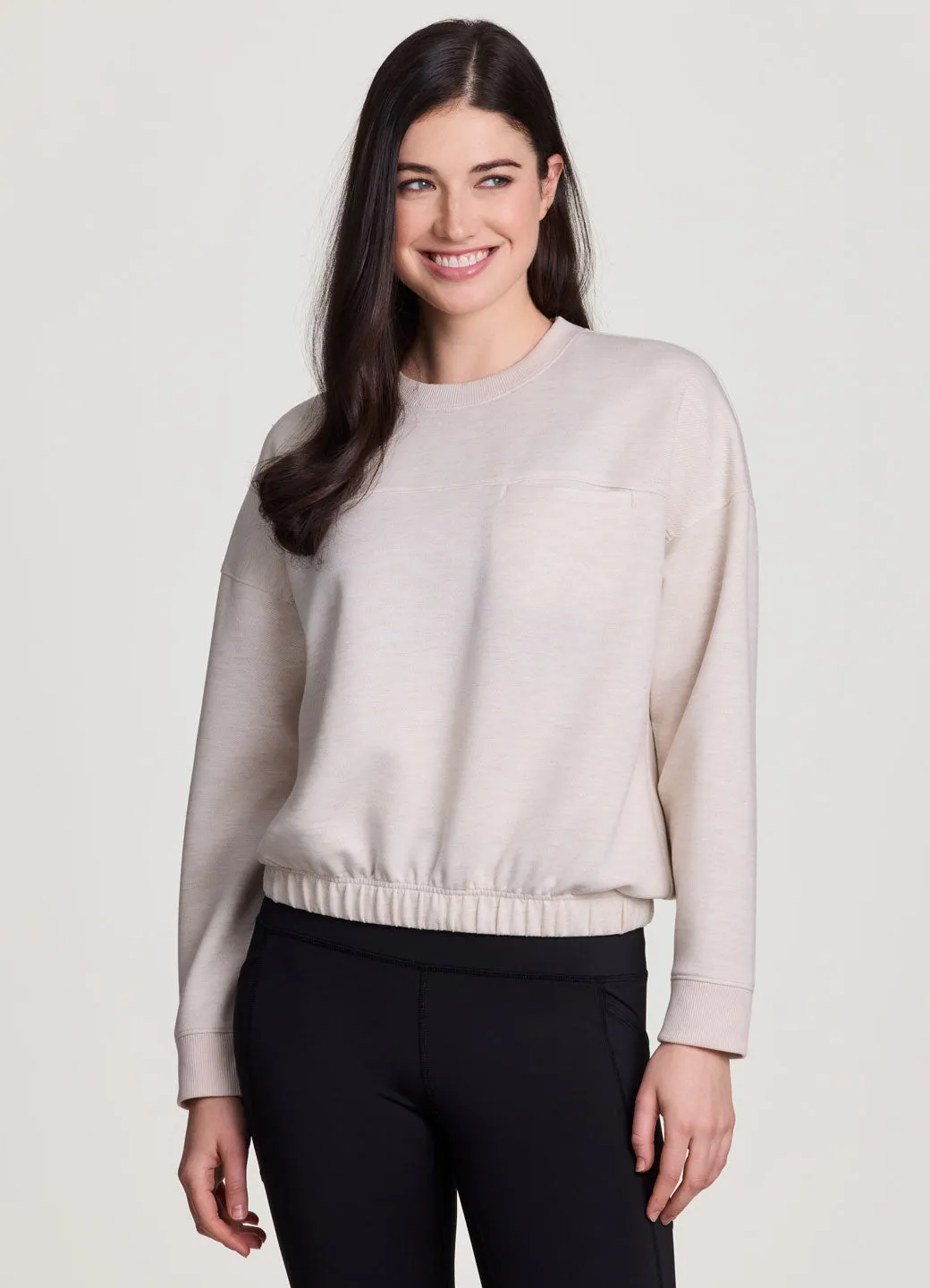 LuxeSoft Banded Pullover Classic Look Light and Comfortable Ultra Flex
