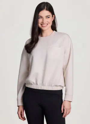 LuxeSoft Banded Pullover Classic Look Light and Comfortable Ultra Flex