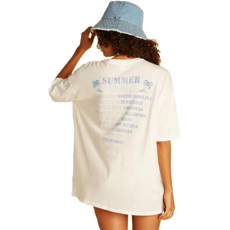 Wrangler x Billabong Boyfriend Oversized S/S Tee Holiday Casual Yoga flexibility