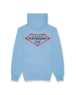 Retro Lam Summer Series Pullover Hoodie - Light Blue Office Appropriate