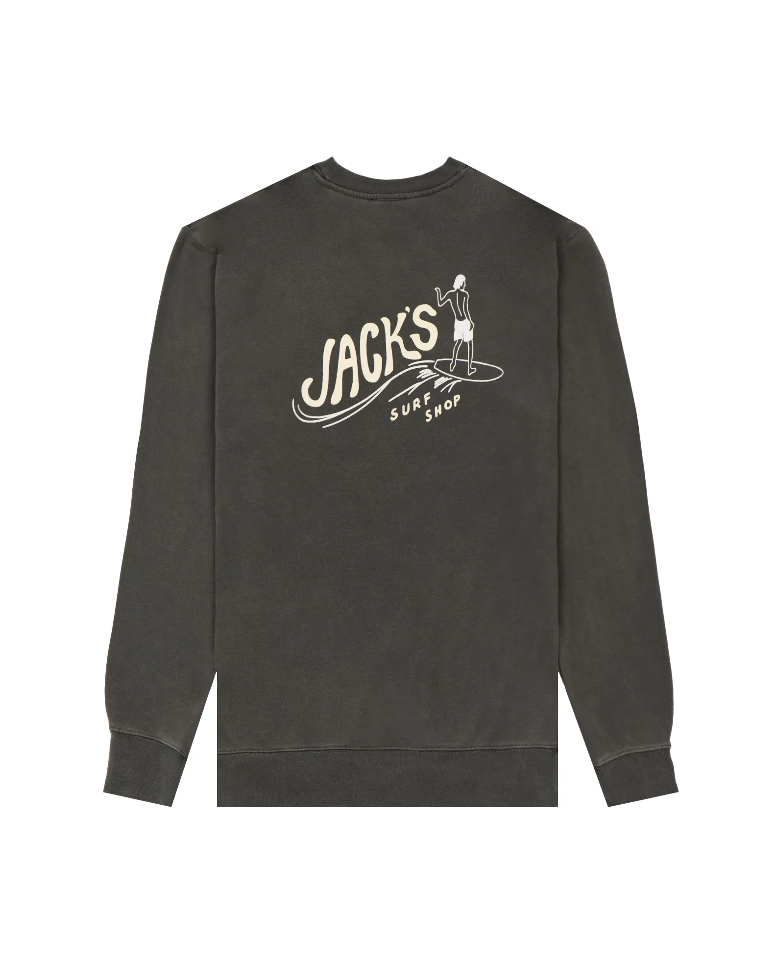 lace accents Bobber Pigment Dye L/S Crewneck Sweatshirt