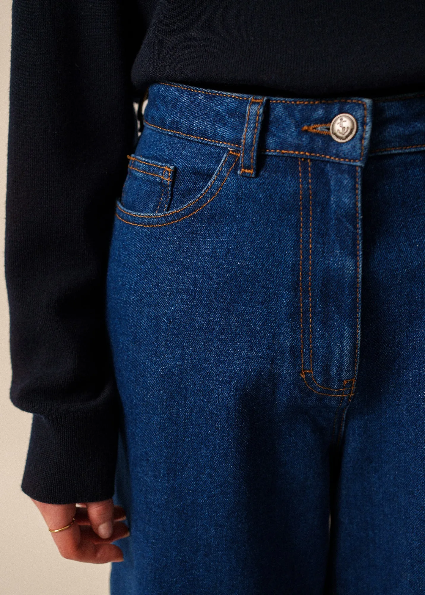 Cozy Style ShapeRetentionCloth Maurine Straight Jeans ?C cotton (BRUT)