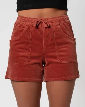 Kinsley Corduroy Shorts - Redrock Breathable Side Vents
