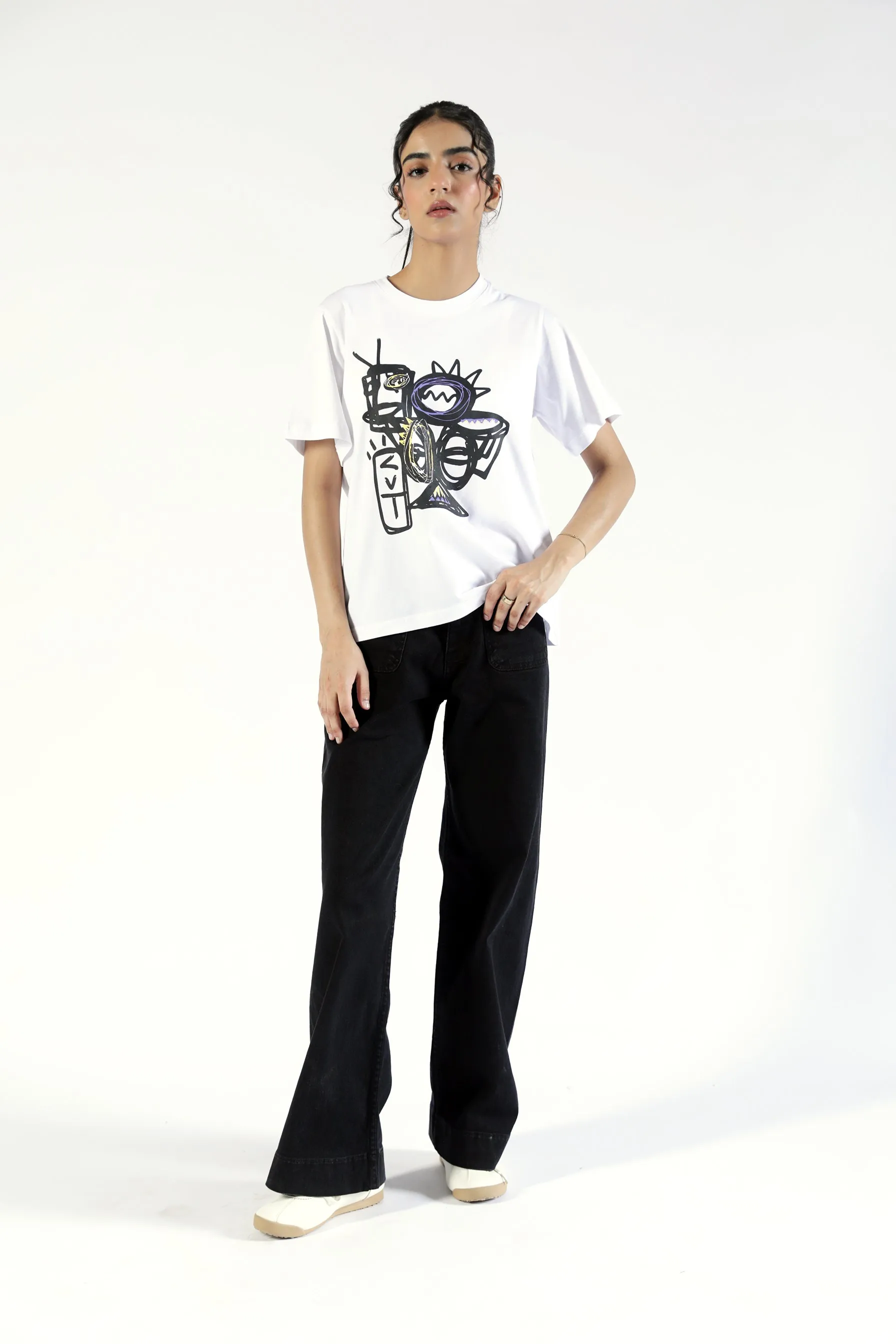 GRAPHIC REGULAR TEE Comfortable Pants Trend Glow