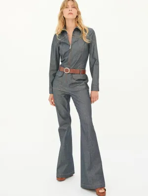 denim trouser jumpsuit Classic Cut Reinforced Seams