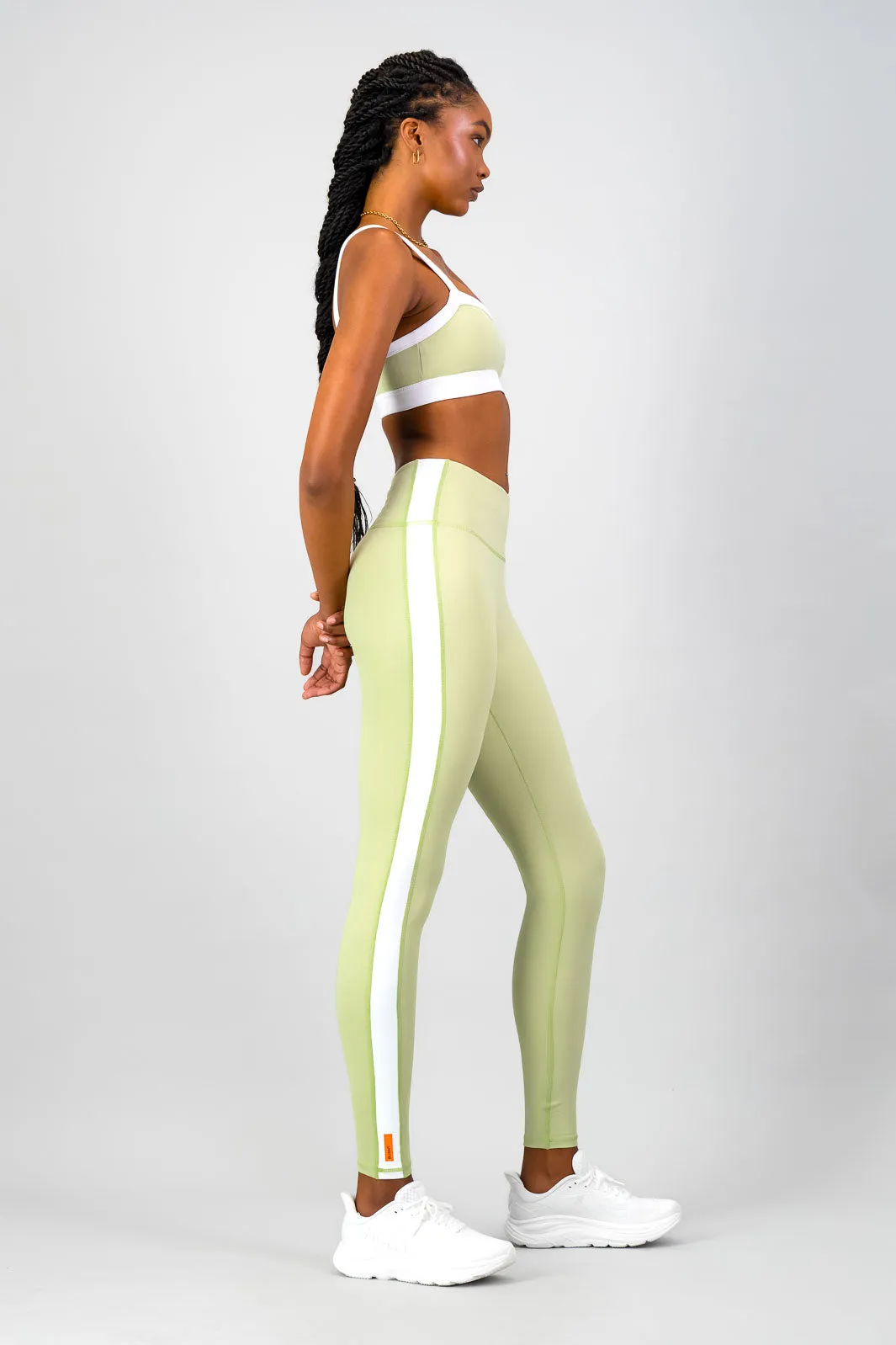 Stylish and Comfortable Burnt x You Legging - Aloe