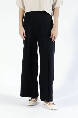 Active Comfort Wear Breathable Fit WIDE LEG PANTS WITH FRONT SEAM DETAIL