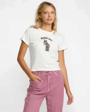 411 S/S T-Shirt - Vintage White funky