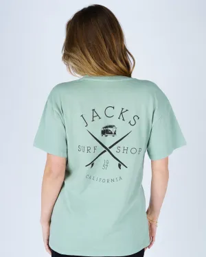 Classic Layering Women's Bus Stop S/S Tee - Sage