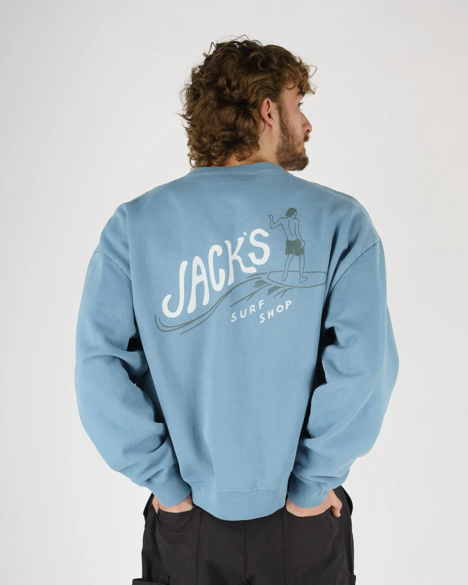 Bobber Heavyweight Crewneck - Blue Soft Comfort product mass production efficiency