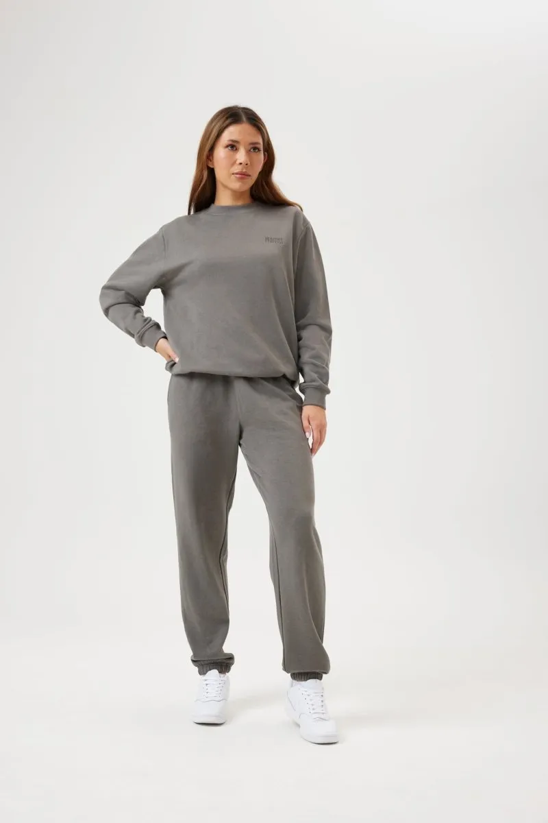 Insport Unisex Alaska Trackpant Slate Double Layered Hem