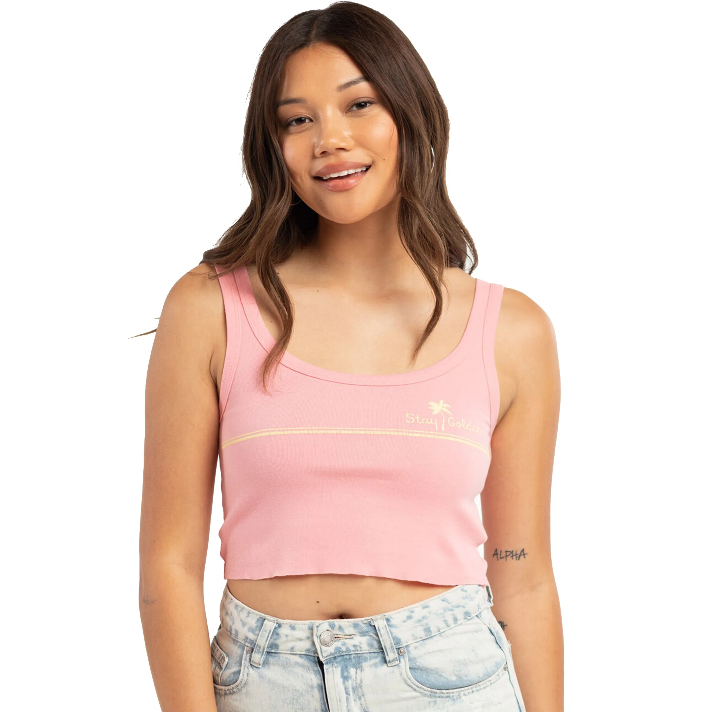 military training High Stretch Stay Golden Tank Top