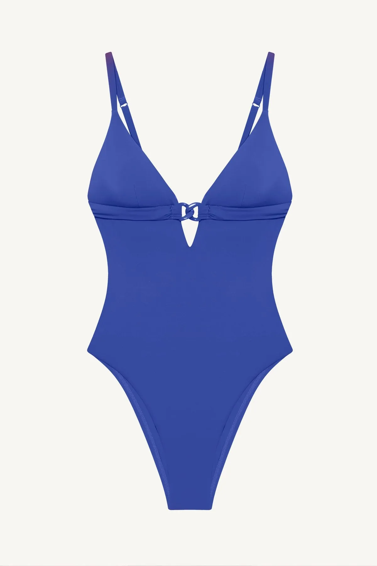 Luxe Link One Piece - Cobalt ReLux V Neckline Contour Support