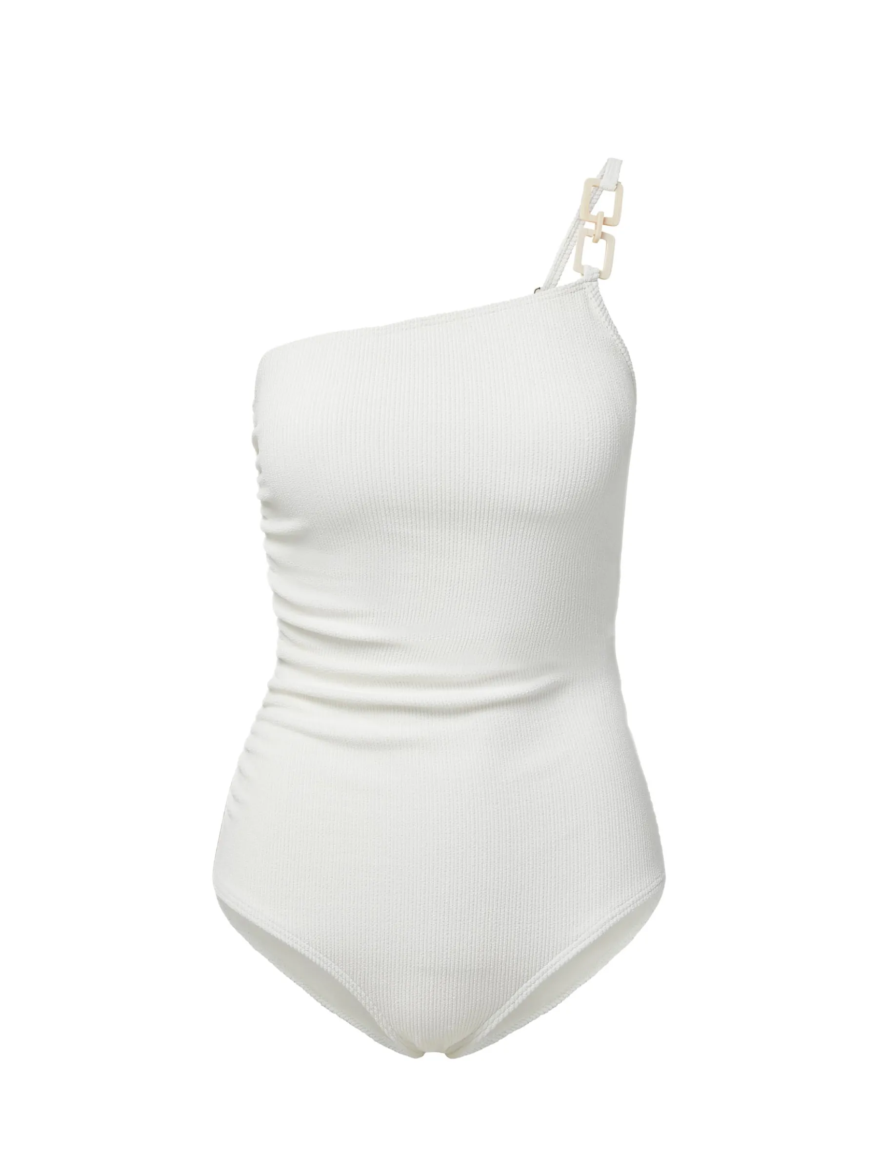 Kara Trim One Piece Ivory Texture Fresh Look Lightweight Fabric