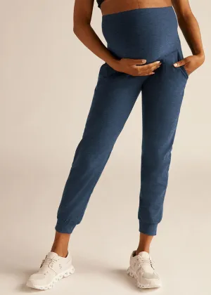 ButterSoftKnit Beyond Yoga Beyond The Bump Maternity Midi Jogger - Nocturnal Navy