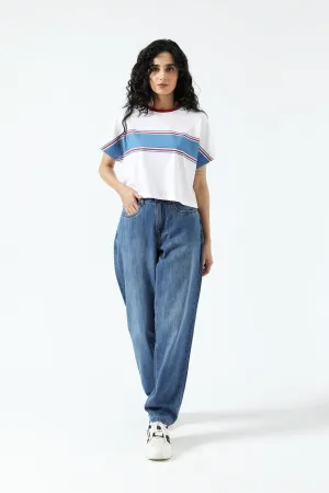 CompactWeave SmoothFinish KIMONO STRIPED TOP