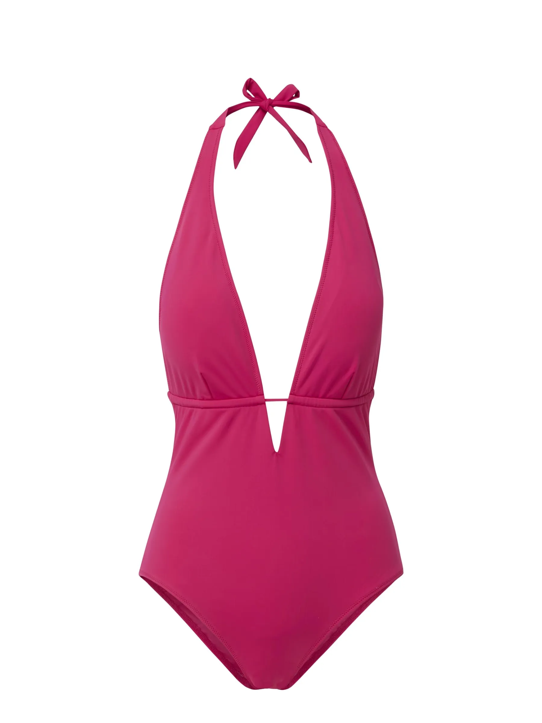 Elizabeth One Piece Fuchsia High Elasticity Blend Double Layered Lining