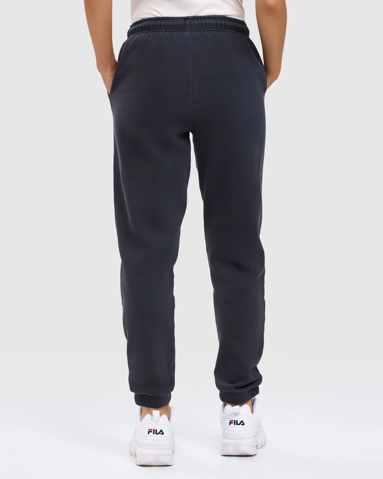WrinkleResistantMaterial Abrasion Resistant Fabric Fila Women's Isabella Black Trackpants