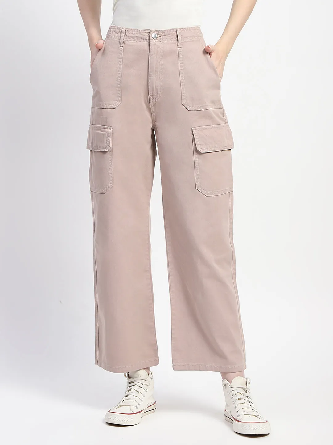 Comfort Fit Madame Relax Fit Khaki Cargo Pants