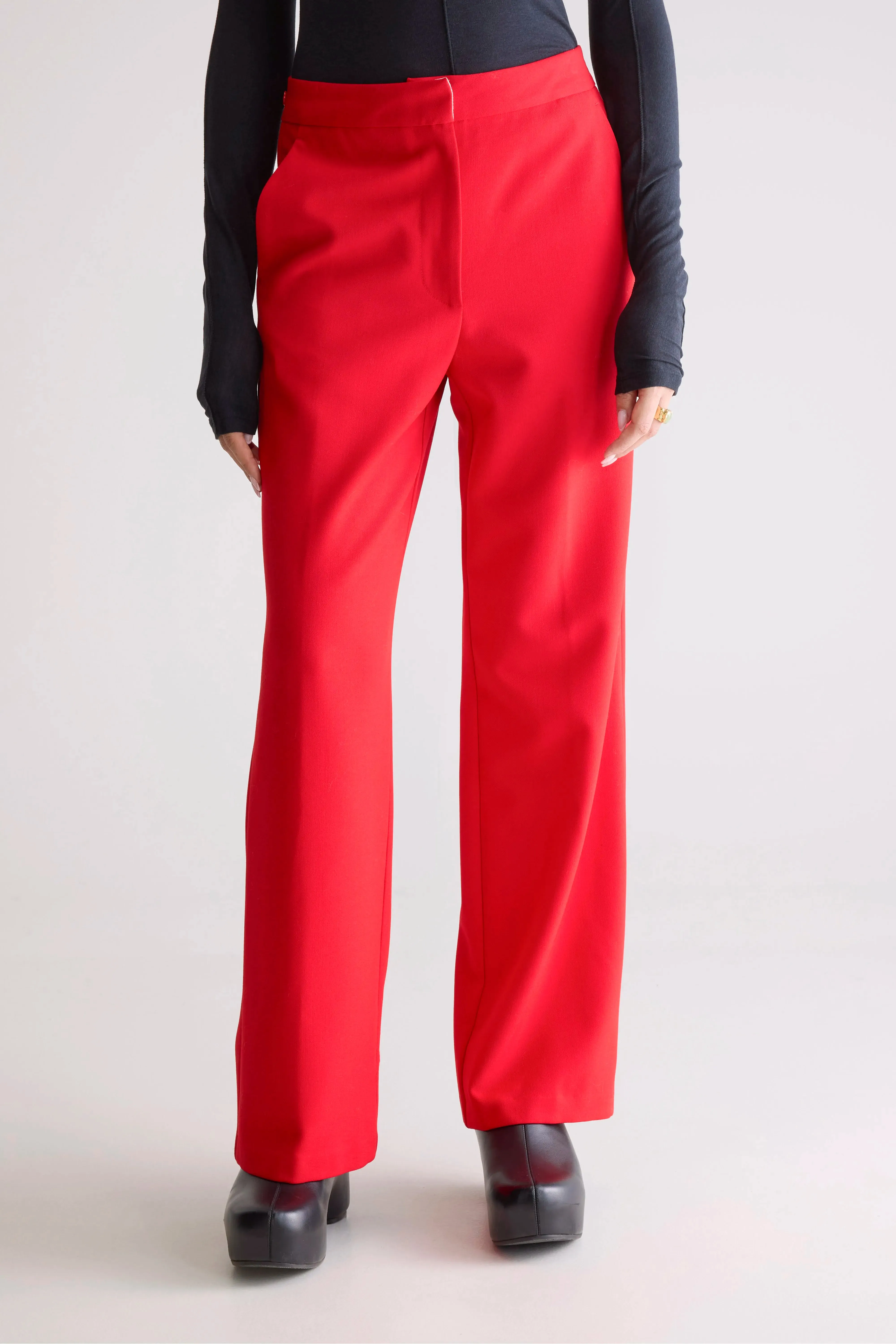 Sunrise straight trousers (252 / W / SANGUINE) AntibacterialCoating StaticResistantMaterial