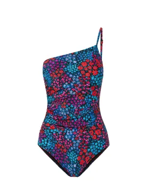 Tropical-Vibes Playful Patterns Kara One Piece In Bloom