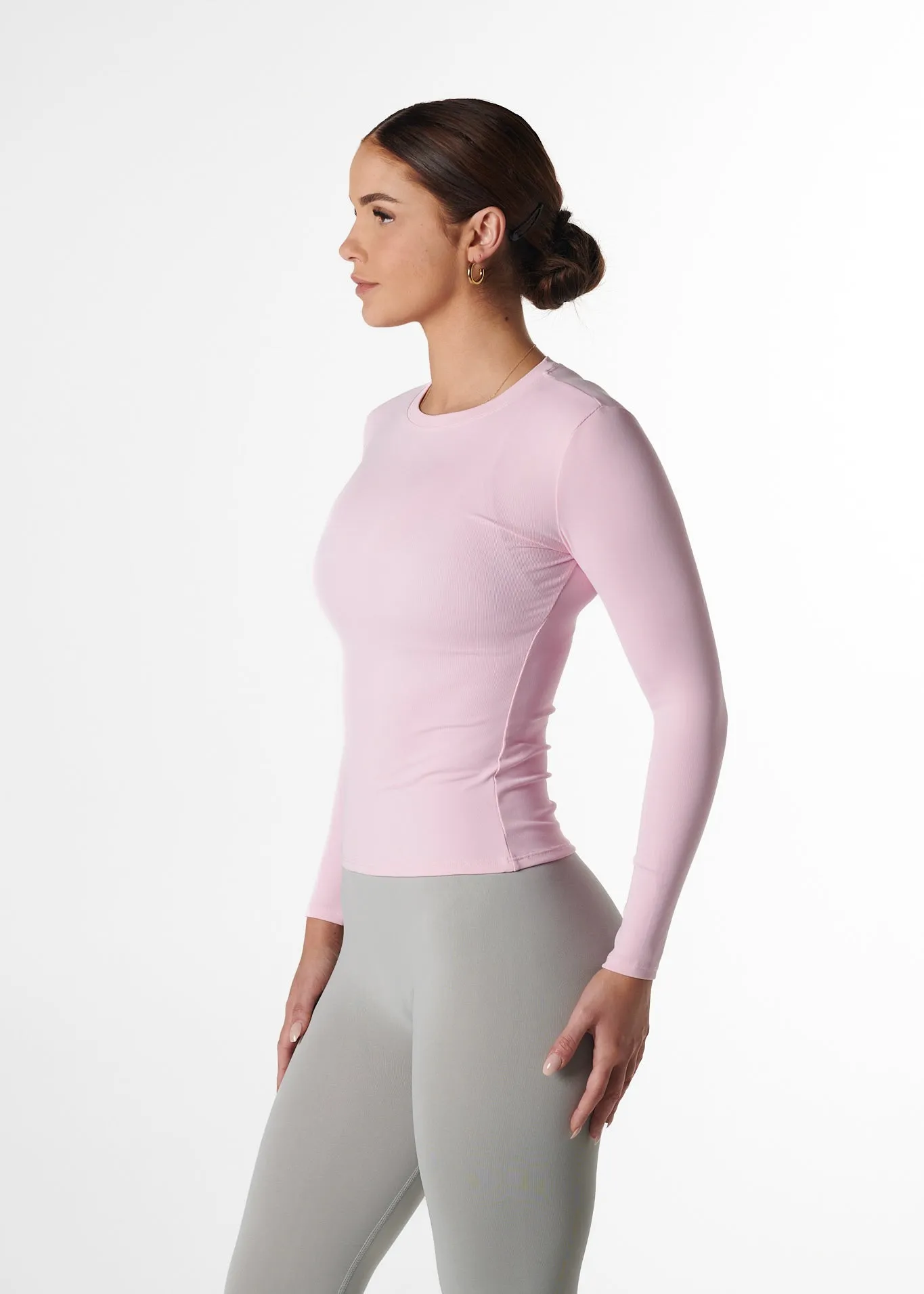 RIBBED LONG SLEEVE - STRAWBERRY ComfortWaistband EasyAdjustStraps