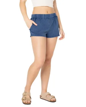 Quick Release Buckle Daily Layer Summer Fling Jersey Shorts - Sargasso Sea Solid