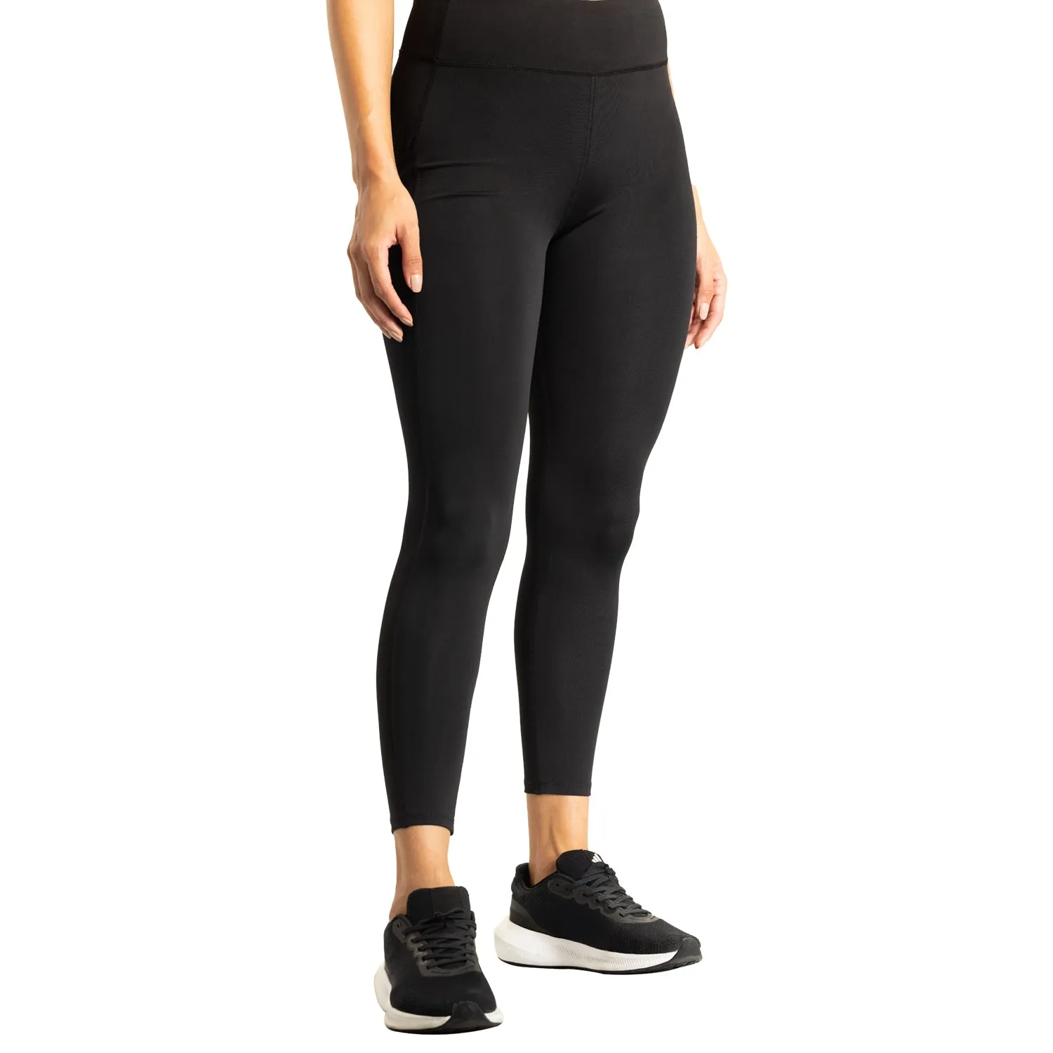 Flexform Womens Leggings - Black Anti Odor Fitness Training Effortless Comfort Wear