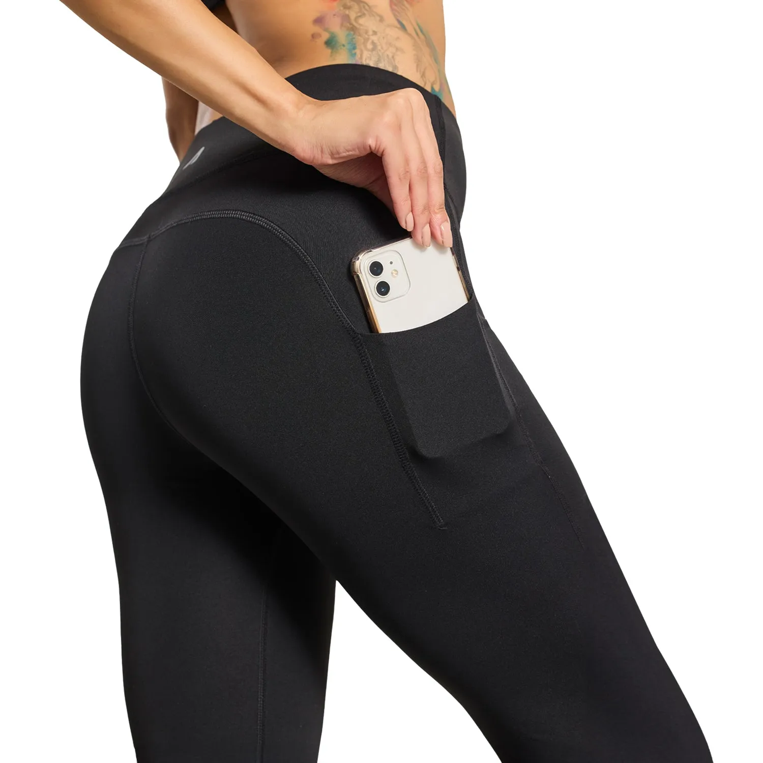 Flexform Womens Leggings - Black Casual Performance Athletic Wearable