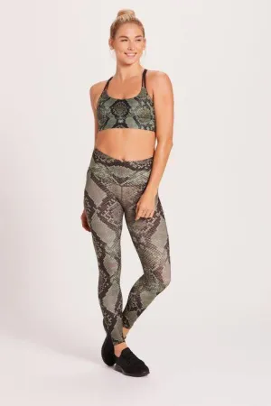 Niyama Sol Python High Waist Legging - Jade Quick Dry Casual Wearer Basic Style