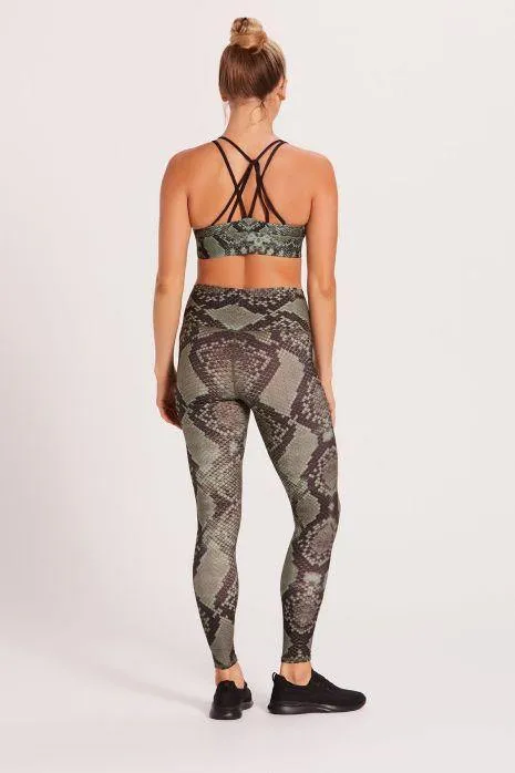 Niyama Sol Python High Waist Legging - Jade Comfort and Flexibility