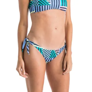 Adjustable Ties Design Quick Recovery Fabric Braguita bikini Mujer lazos multicolor rayas