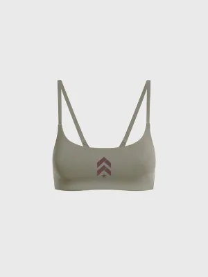 Non-Irritating Band LULULEMON ASH GREY WUNDER TRAIN STRAPPY RACER BRA A/B