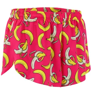 Tight Fit Women's Printed 1" Elite Split Shorts - Gone Bananas